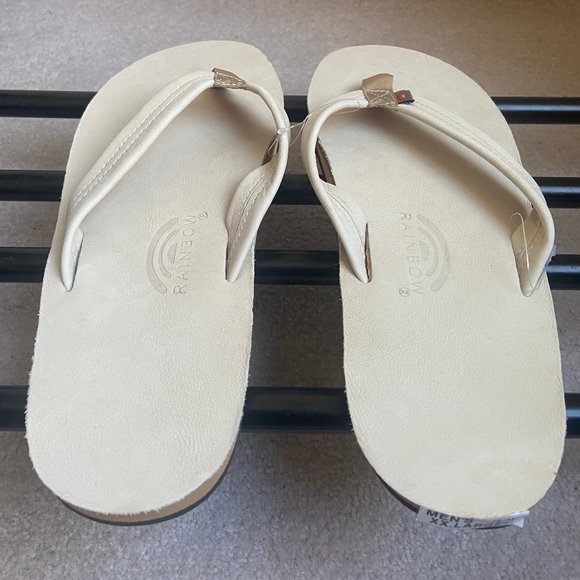 RAINBOW Men Premium Leather Single Layer Sandals - NEW NWT NWOB main image 7